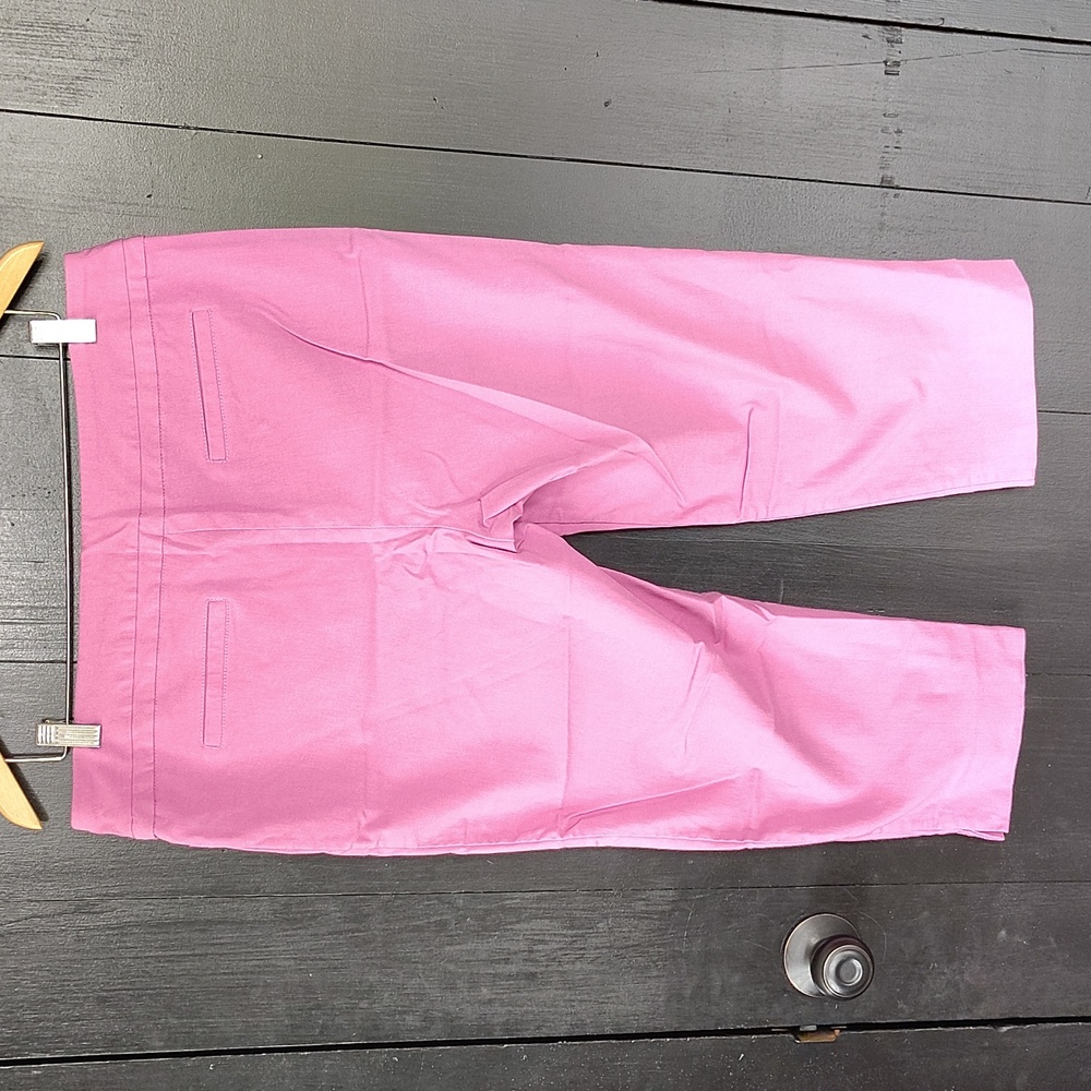 🩷 Zac & Rachel Pink Cropped Capri Pants. Size 14. Excellent Condition. - Picture 9 of 14